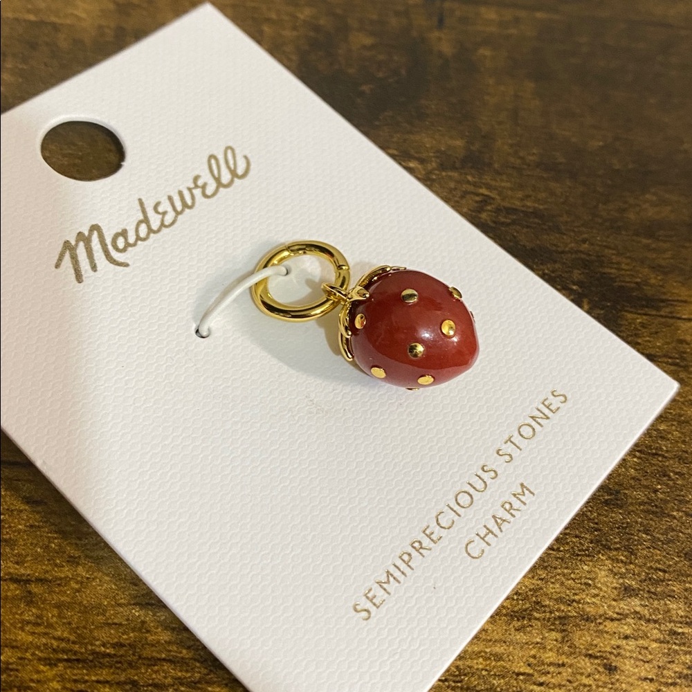 MWT MADEWELL Semiprecious Strawberry Charm - Picture 4 of 7